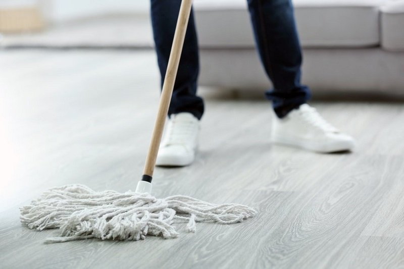 how to clean basement floor